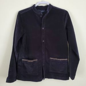 Denim & Co. Navy Corduroy Shacket Jacket